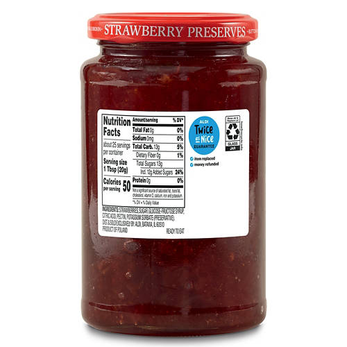 Berryhill Strawberry Preserves, 18 oz